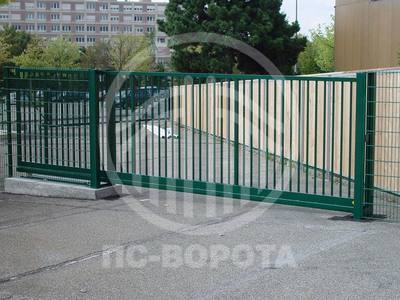 Откатные решетчатые ворота