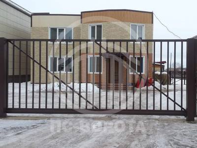 Ворота решетчатые откатные для офисного здания