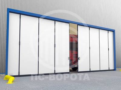 Откатные ворота в ангар