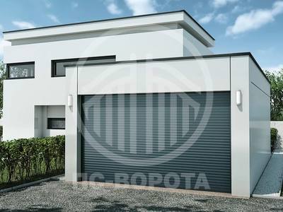 Секционные ворота из сэндвич панелей S-гофр для гаража